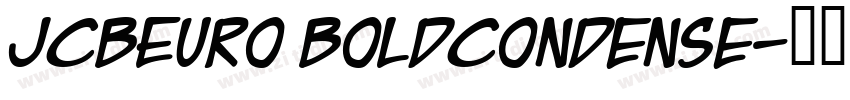 JCBEuro BoldCondense字体转换